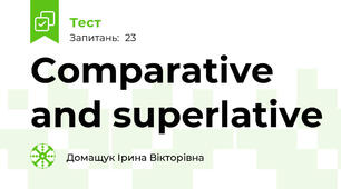 Comparative and superlative