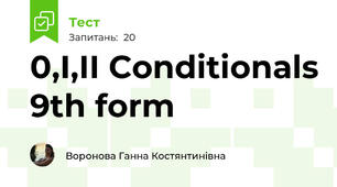 0,I,II Conditionals 9th form