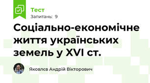 Соціально-економічне життя українських земель у XVI ст.