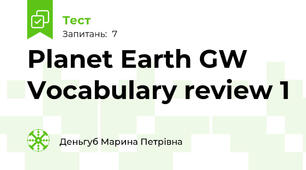Planet Earth GW Vocabulary review 1