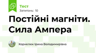 Постійні магніти. Сила Ампера