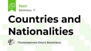 Countries and Nationalities