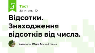Відсотки. Знаходження відсотків від числа.