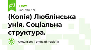 (Копія) Люблінська унія. Соціальна структура.