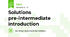 Solutions pre-intermediate introduction