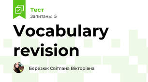 Vocabulary revision