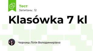 Klasówka 7 kl
