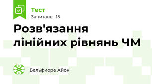 Розв'язання лінійних рівнянь ЧМ