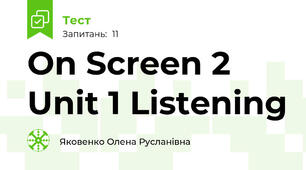 On Screen 2 Unit 1 Listening