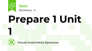 Prepare 1 Unit 1