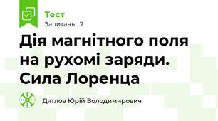 Дія магнітного поля на рухомі заряди. Сила Лоренца