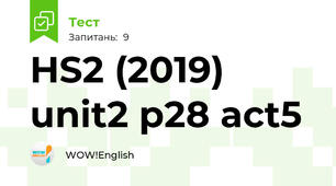 HS2 (2019) unit2 p28 act5 