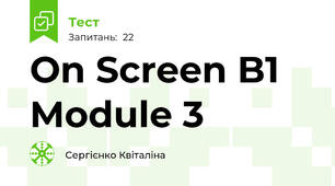 On Screen B1 Module 3