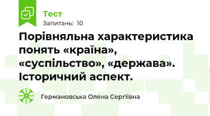 Порівняльна характеристика понять «країна», «суспільство», «держава». Історичний аспект.