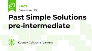 Past Simple Solutions pre-intermediate