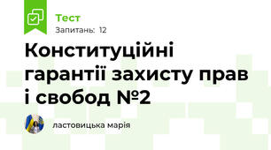 Конституційні гарантії захисту прав і свобод №2