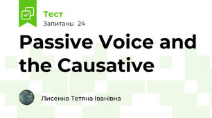 Passive Voice and the Causative 