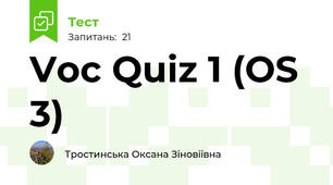 Voc Quiz 1 (OS 3)