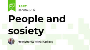 People and sosiety 