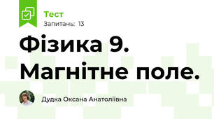Фізика 9. Магнітне поле.