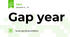 Gap year 