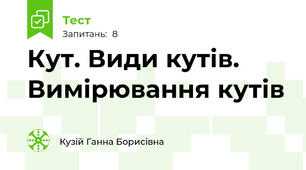 Кут. Види кутів. Вимірювання кутів