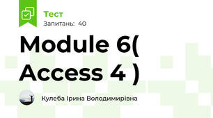 Module 6( Access 4 )