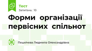 Форми  організації  первісних  спільнот