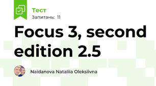 Focus 3, second edition 2.5