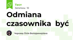 Odmiana czasownika  być