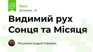 Видимий рух Сонця та Місяця