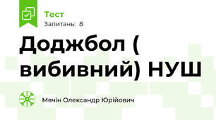 Доджбол ( вибивний) НУШ 