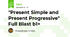 "Present Simple and Present Progressive" Full Blast b1+