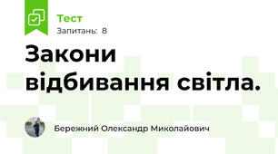 Закони відбивання світла.