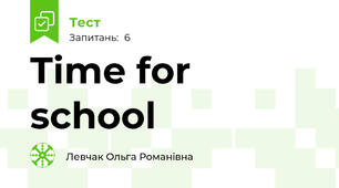 Time for school