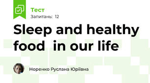 Sleep and healthy food  in our life 