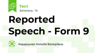 Reported Speech - Form 9
