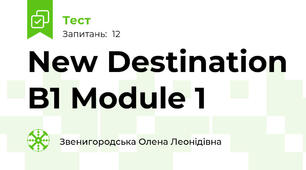 New Destination B1 Module 1