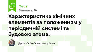 Характеристика хімічних елементів за положенням у періодичній системі та будовою атома.