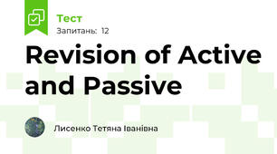 Revision of Active and Passive 