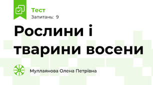 Рослини і тварини восени