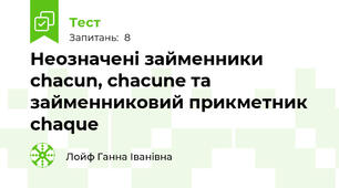 Неозначені займенники chacun, chacune та займенниковий прикметник chaque