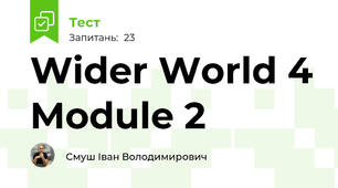 Wider World 4 Module 2