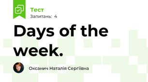 Days of the week.