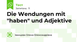 Die Wendungen mit "haben" und Adjektive 