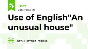 Use of English"An unusual house"