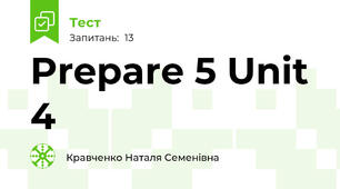 Prepare 5 Unit 4