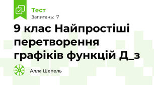 9 клас Найпростіші перетворення графіків функцій Д_з