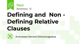 Defining and  Non - Defining Relative Clauses