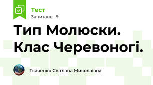 Тип Молюски. Клас Черевоногі.
